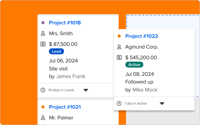 Custom workflow view to manage construction projects | Trade contractor | Knowify