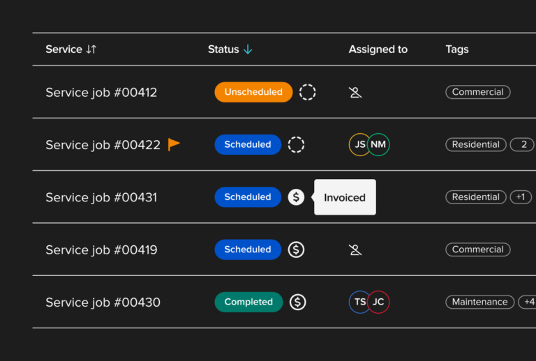 Managing service job invoices with Knowify