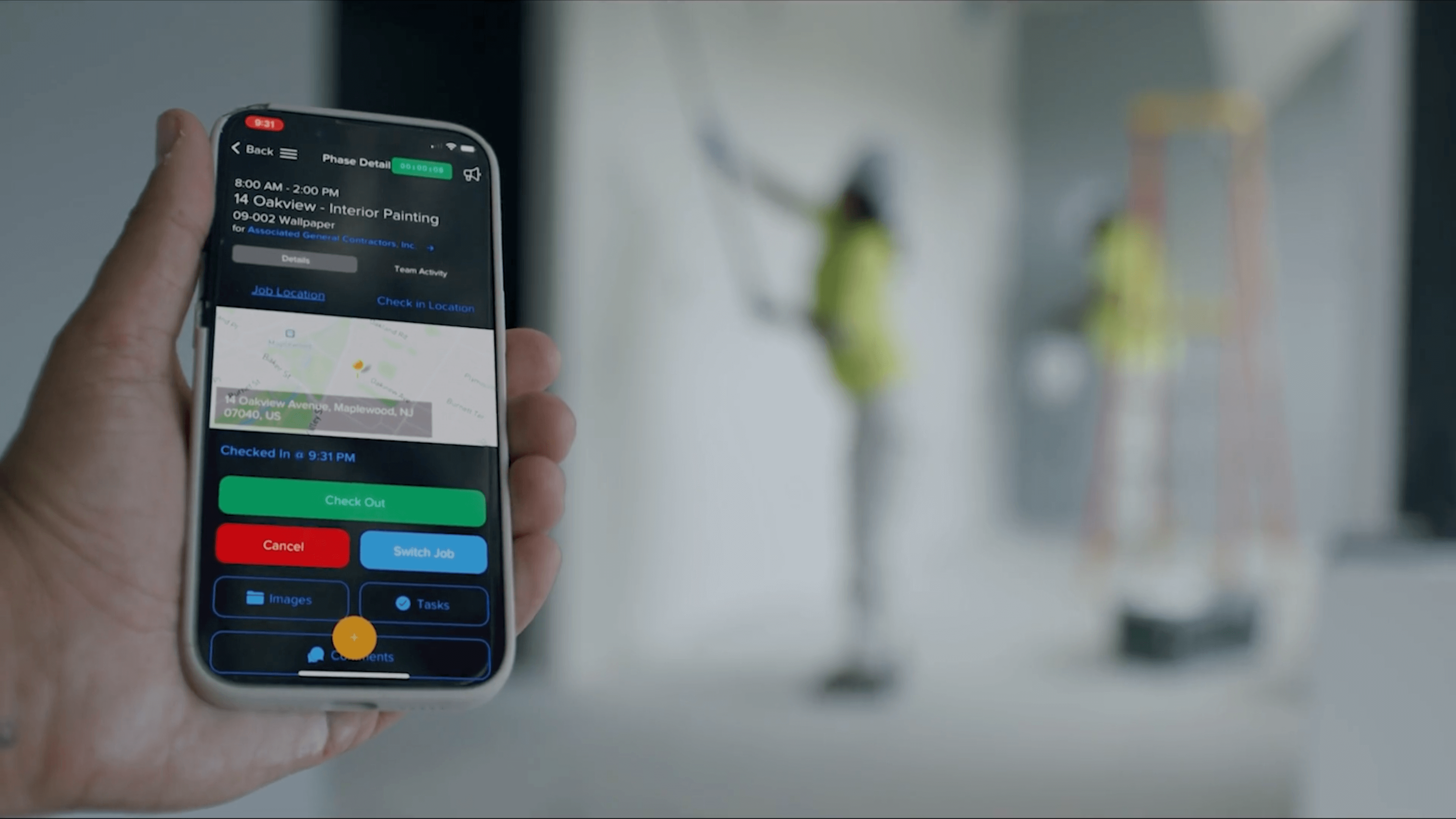 Tracking field time with the Knowify mobile app