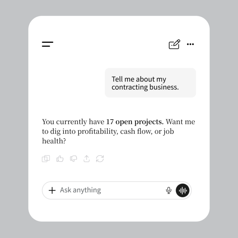 Asking Claude questions about Knowify project data using the connector