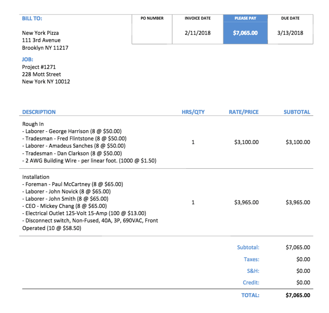 Grouping Options on Cost Plus Invoices | Knowify