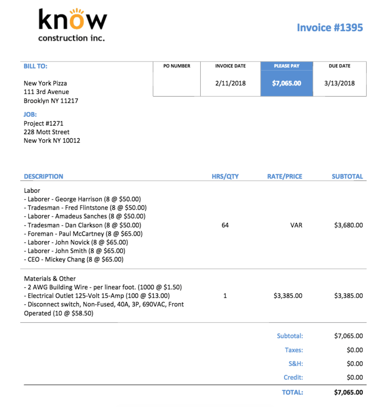 Grouping Options on Cost Plus Invoices | Knowify