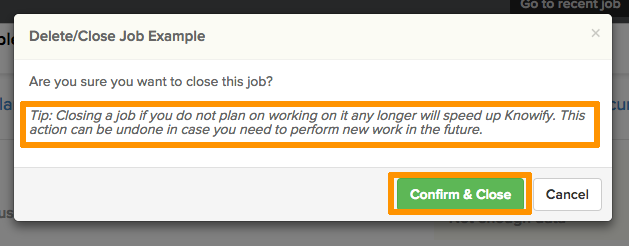 How Do I Delete a Job in Knowify Knowify